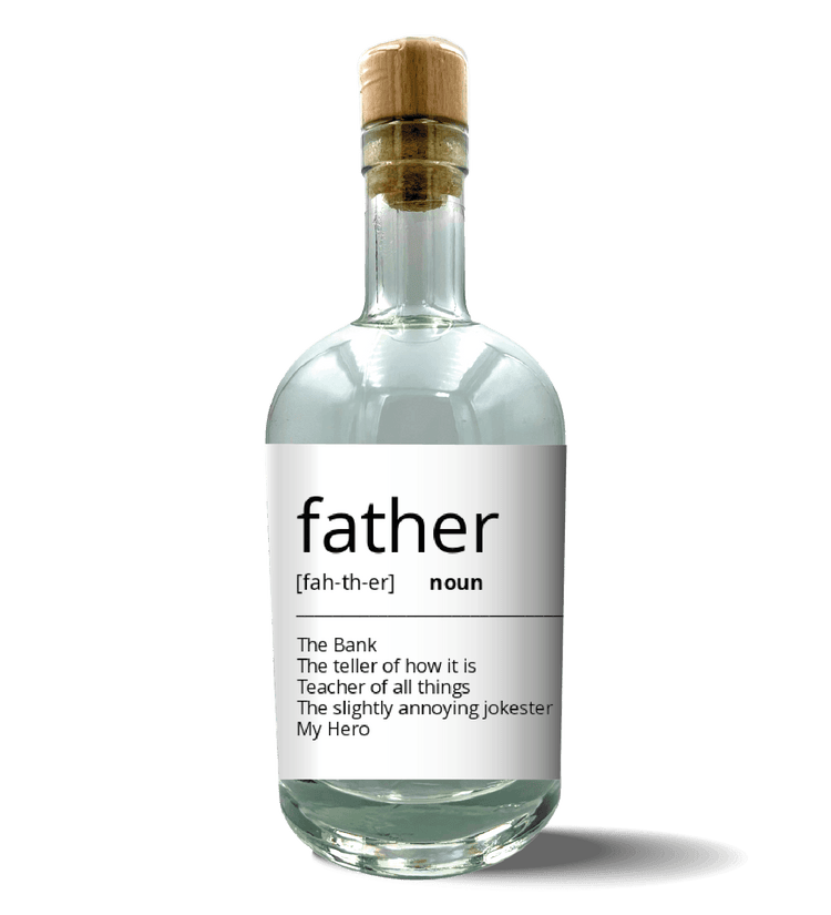 Personalised Father's Day Spirits (Gin, Brandy, Vodka)